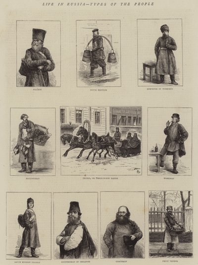 الحياة في روسيا ، أنواع الناس بواسطة ألفريد تشانتري كوربولد